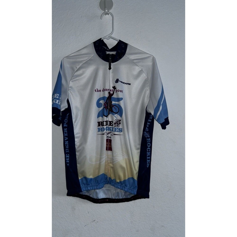 Hincapie Mens Cycling Full Zip Ride The Rockies Jersey Multicolored XL
